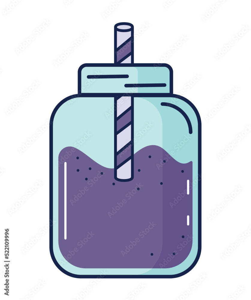 Obraz premium purple detox smoothie