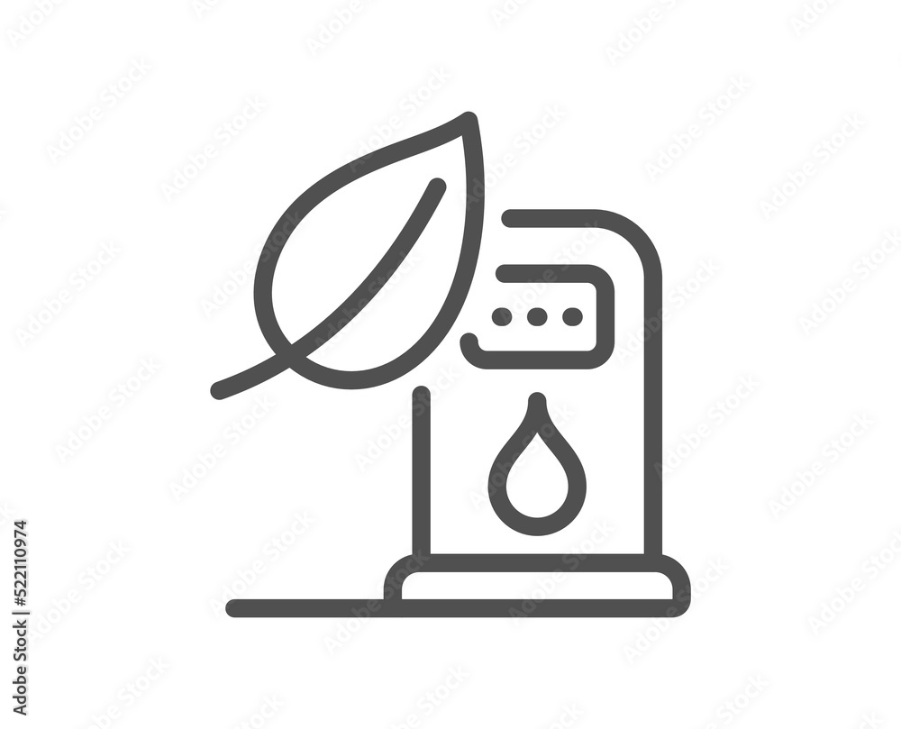 Petrol station line icon. Filling gas station sign. Diesel fuel symbol. Quality design element. Linear style petrol station icon. Editable stroke. Vector Petrol station line icon. Filling gas station sign. Diesel fuel symbol. Quality design element. Linear style petrol station icon. Editable stroke. Vector