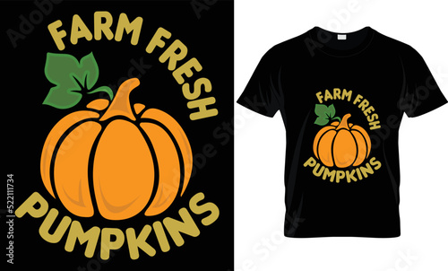 farmers market pumpkins - T-Shirt Design