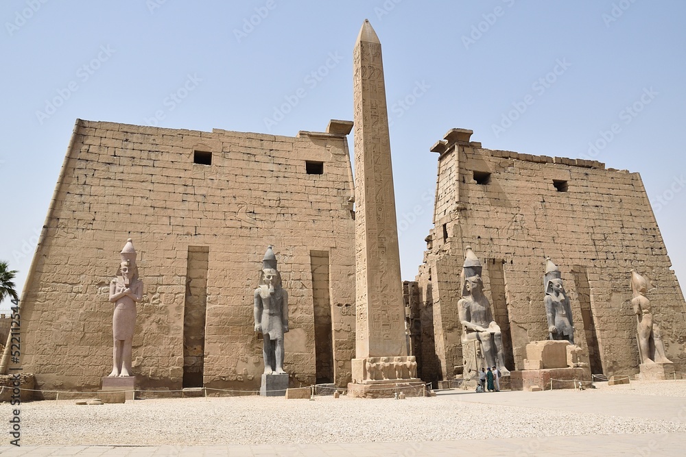 . Luxor Templer - obrazy, fototapety, plakaty 