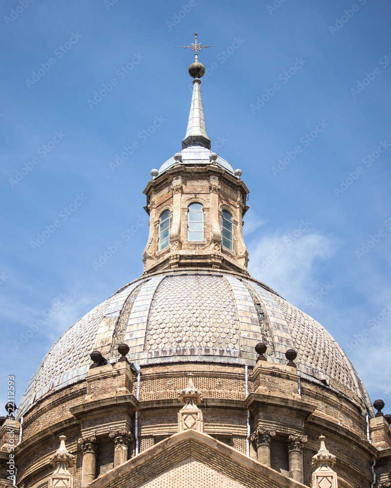 Detail of a building, Dome of a church