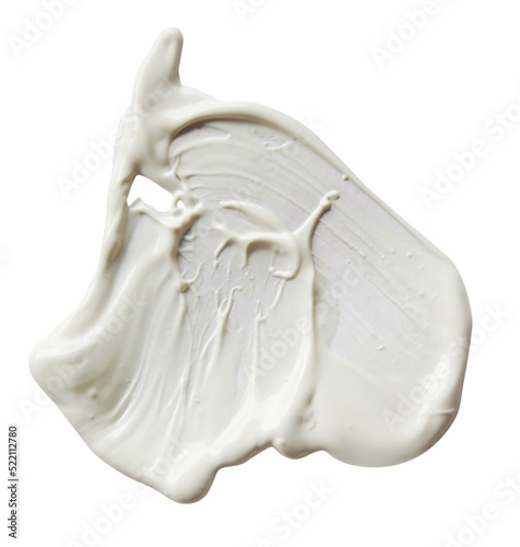 White cream on a white background, can be used as mayonnaise too