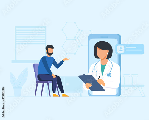 Illustration of doctor or nurse