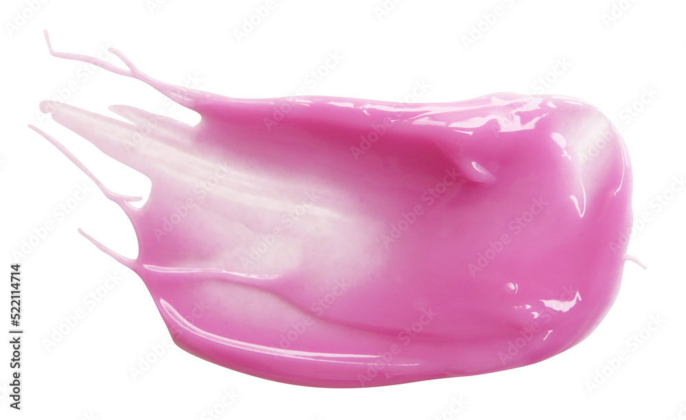 Pink Lipgloss spread sample on Transparent background Pink Lipgloss spread sample on Transparent background