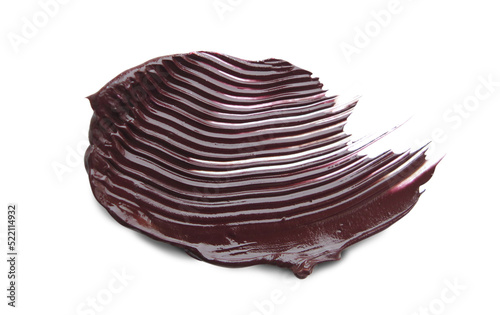 Brown mascara shapes on transparent background