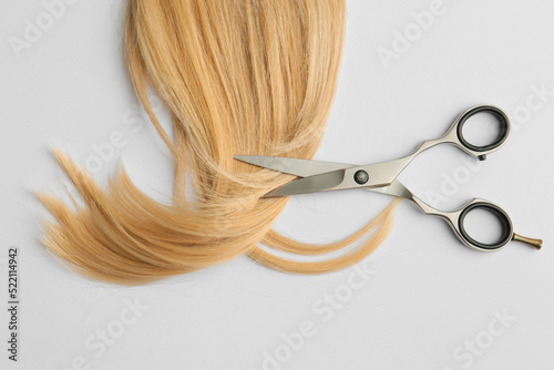 Scissors and hair