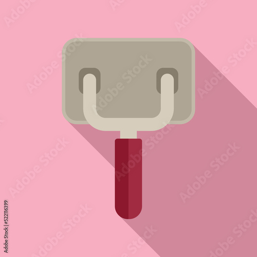 Box breaker icon flat vector. Fuse panel