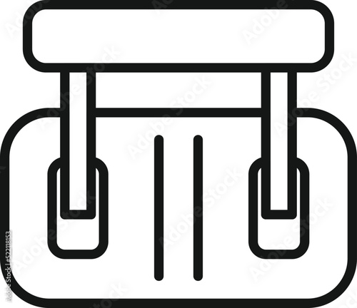 Electrical breaker icon outline vector. Safety power