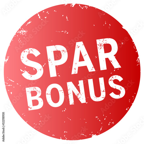 Roter Button Sparbonus zerkratzt