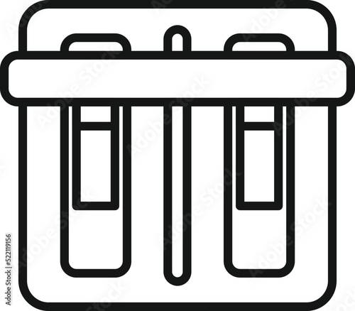 Wire breaker icon outline vector. Fuse panel