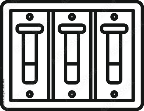 Repair breaker icon outline vector. Safety power