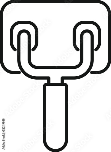 Box breaker icon outline vector. Fuse panel