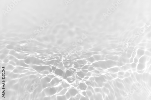 Water texture with sun reflections on the water overlay effect for photo or mockup. Organic light gray drop shadow caustic effect with wave refraction of light. Banner with copy space photo