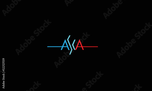 Alphabet letters Initials Monogram logo A,A,AND AA photo