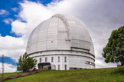 Large Azimuth Telescope. Zelenchukskaya, Caucasus , Russia. Optical telescope in a special astrophysical observatory.