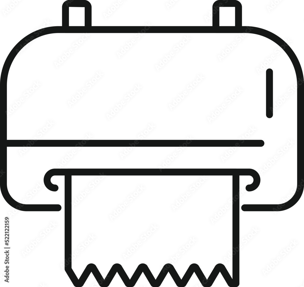 Facial tissue icon outline vector. Toilet wipe Facial tissue icon outline vector. Toilet wipe