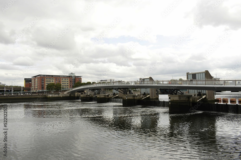 view of the river and the lagan weir at belfast 