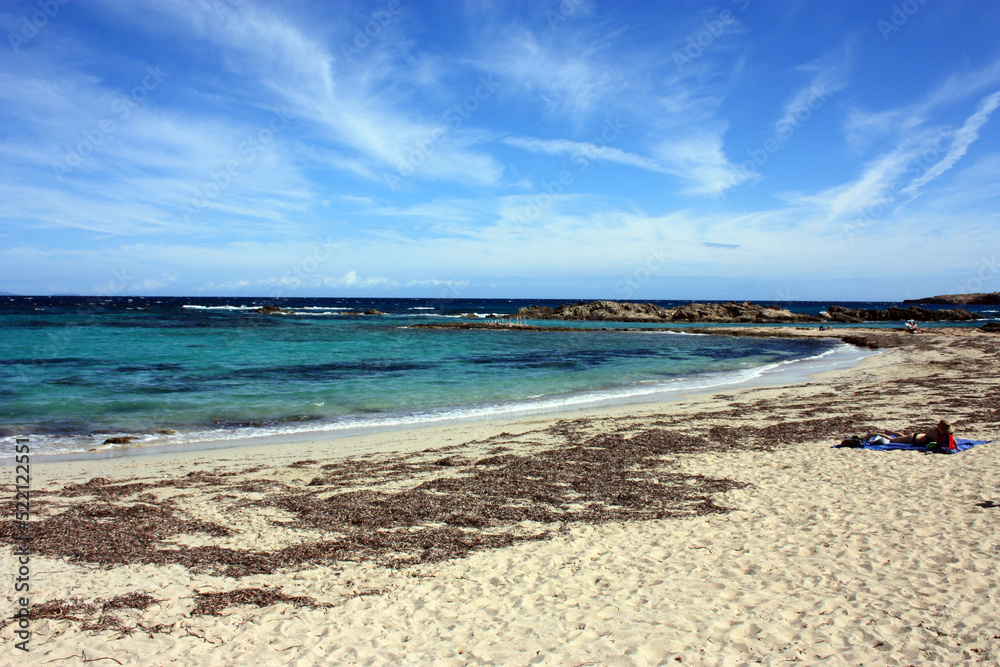 a sunny day on a beach holiday in the Balearic islands