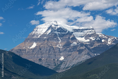 Mount Robson in summer  Mount Robson Provincial Park  Rocky Mountains  British Columbia  Canada.