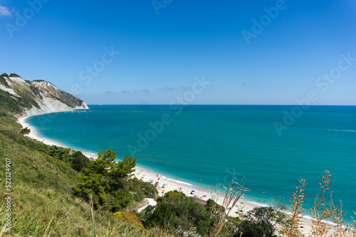 Mezzavalle beach in the Riviera del Conero, Marche, Italy photo