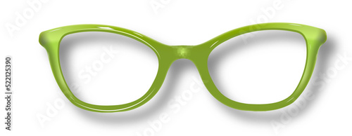 kolorowa ramka okulary soczewka wzrok widzieć okulista optyka salon  photo