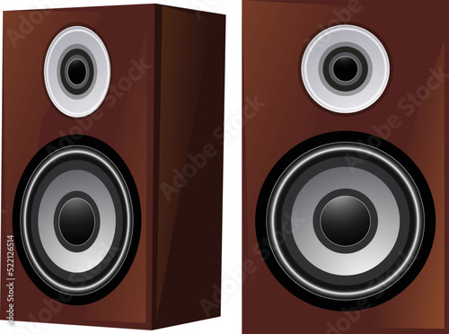 Stereo system icon cartoon vector. Sound speaker