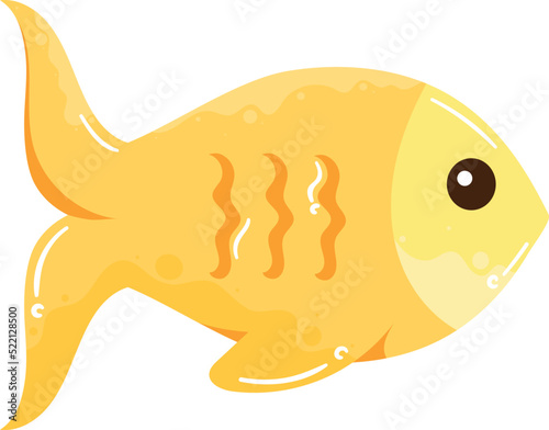 yellow fish sealife animal