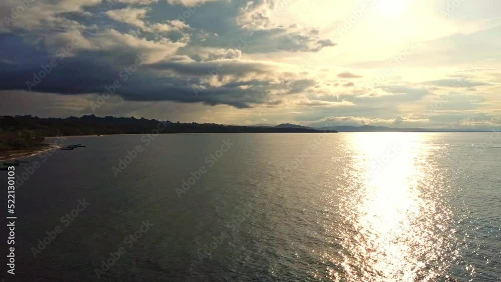 stock video of drone view of the sea and waves against the horizon stock video of drone view of the sea and waves against the horizon