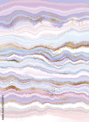 Crystal slice wall art print with geode mineral texture and gold veins.