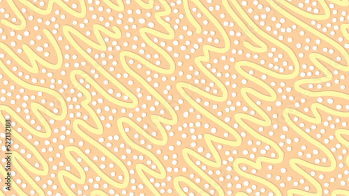 Abstract dots and worm pattern background. Soft color tones. 