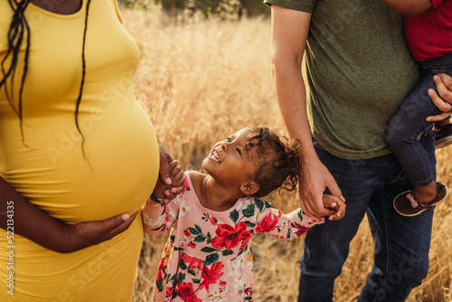 Girl with Family