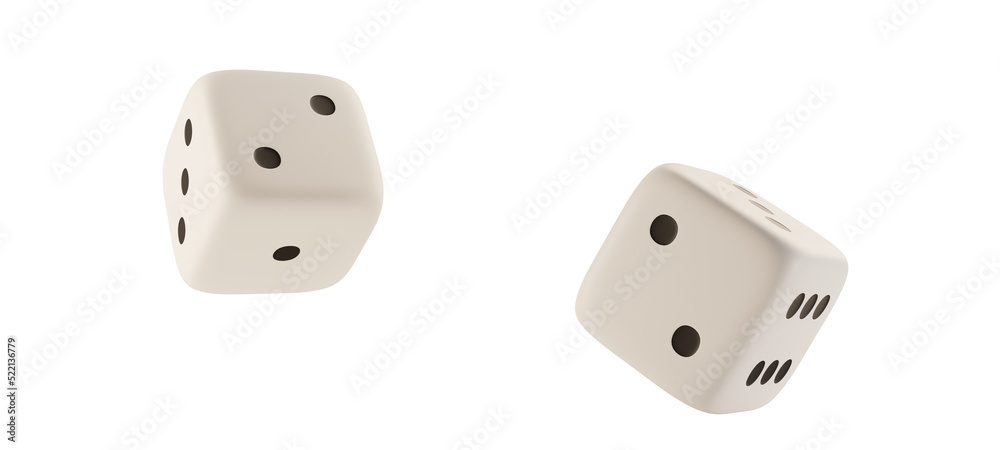 playing dice, white dice falling 3d-illustration transparent, dices, two playing dice, white dice falling 3d-illustration transparent, dices, two