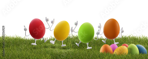 happy jumping easter eggs c...