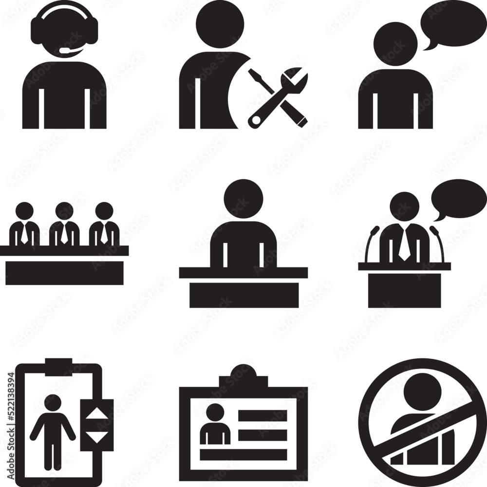 Icon Set of Human Interactions Icon Set of Human Interactions
