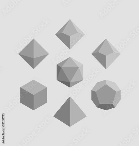 Set of dice role playing game