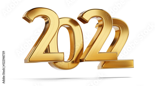 2022 golden symbol 3d-rende...