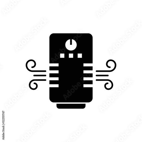 Air purifier icon in filled. Vector illustration. 