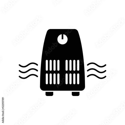 Air purifier icon in filled. Vector illustration. 