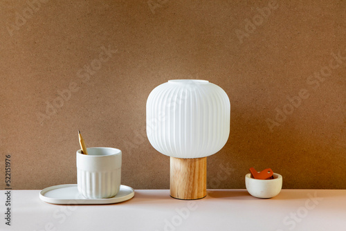 Workspace desk lamp with stationery