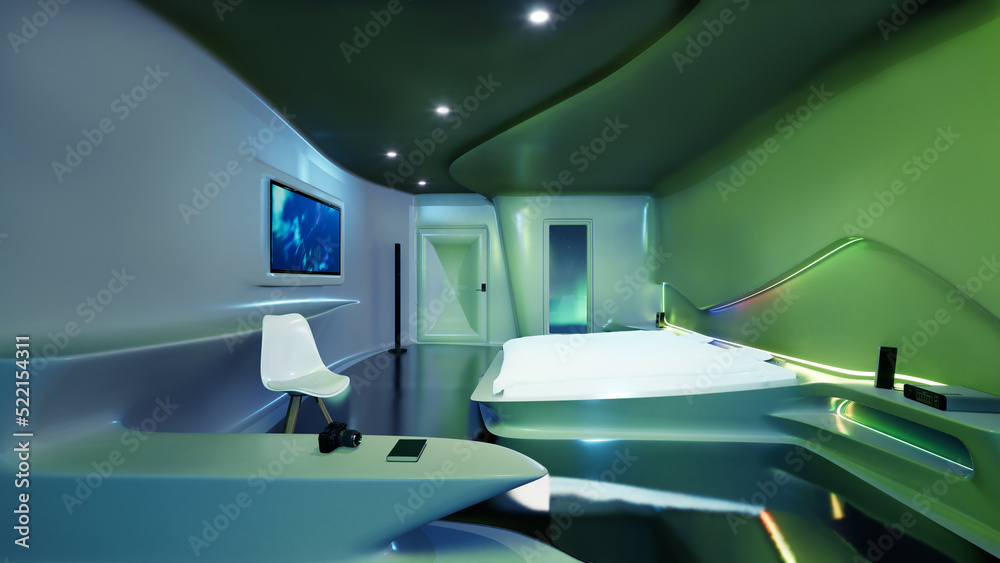 Image showcasing Space Station Apartment Stock Photo | Adobe Stock