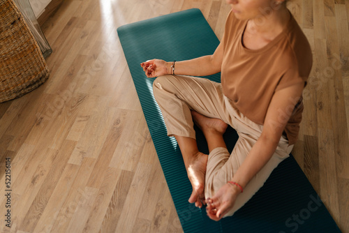 Anonymous Woman Doing Yoga photo