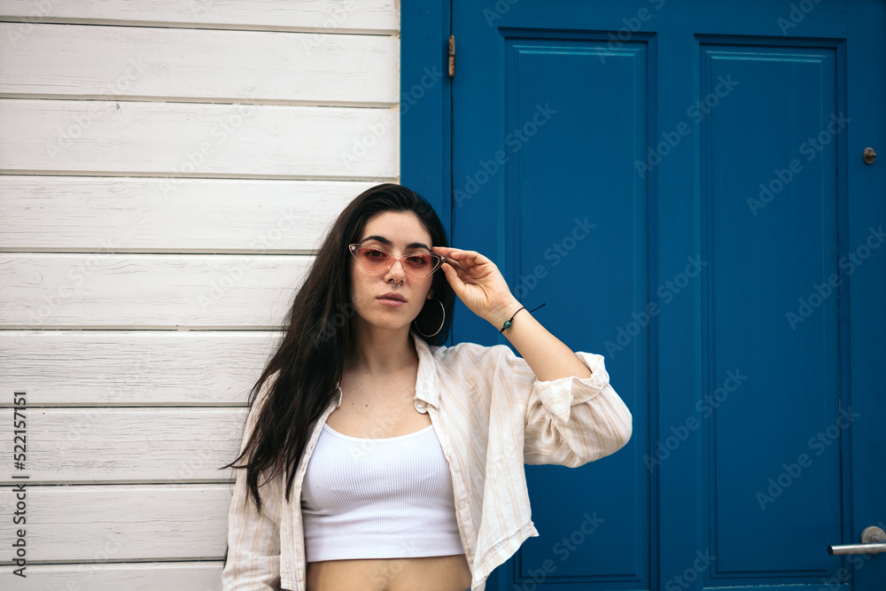 Stylish Self-Confident Young woman Stylish Self-Confident Young woman