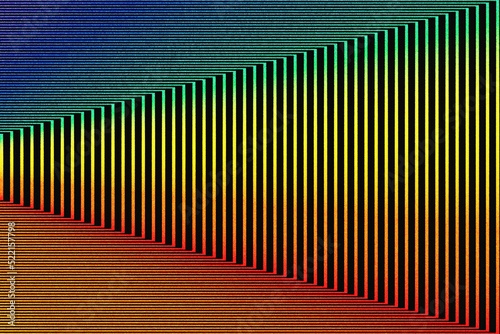 Line abstraction in vivid colors