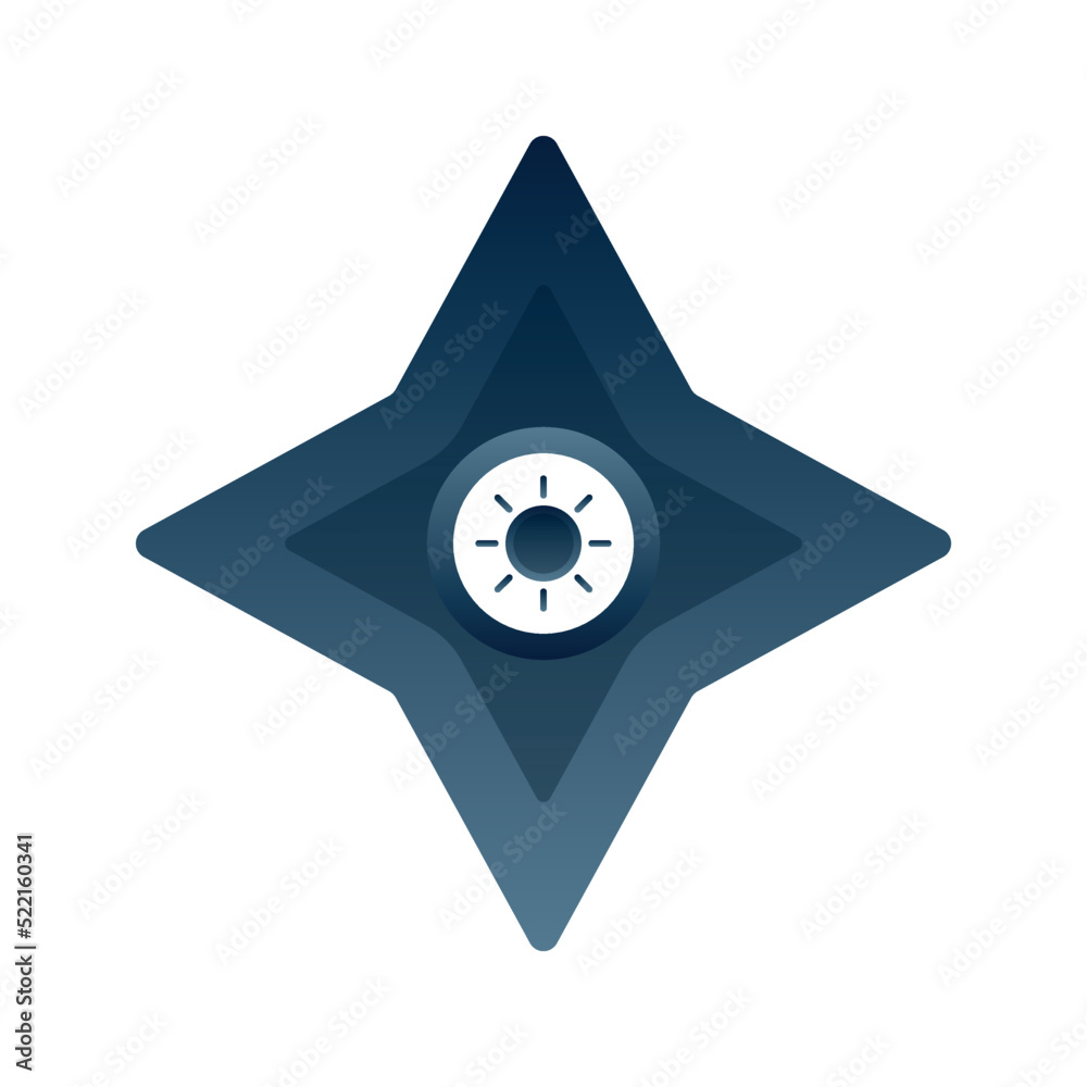 sun shuriken logo gradient design template icon element sun shuriken logo gradient design template icon element