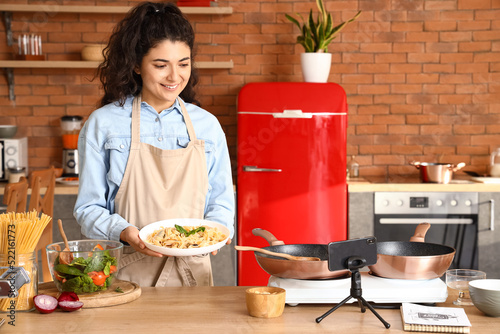 Young woman with tasty past...