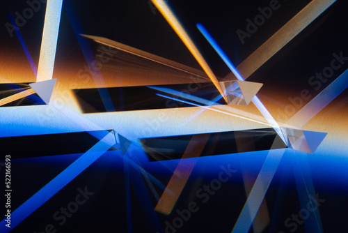 Prisms and lighting effects.