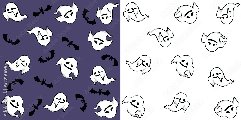ハロウィンをイメージしたパターン素材/Pattern material with the image of Halloween ハロウィンをイメージしたパターン素材/Pattern material with the image of Halloween
