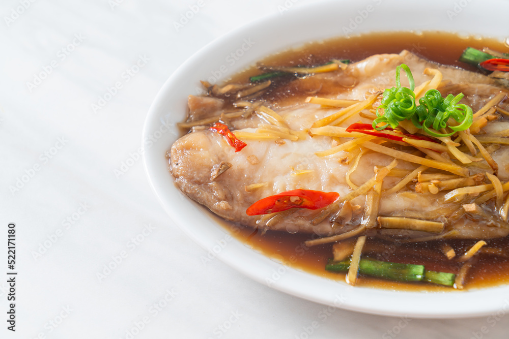 Steamed Fish with Soy Sauce Steamed Fish with Soy Sauce