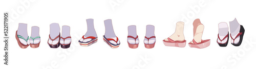 Japanese shoes, sandles for girl kimono traditional costume