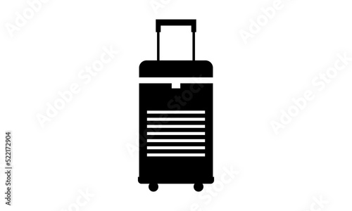 black suitcase silhouette logo